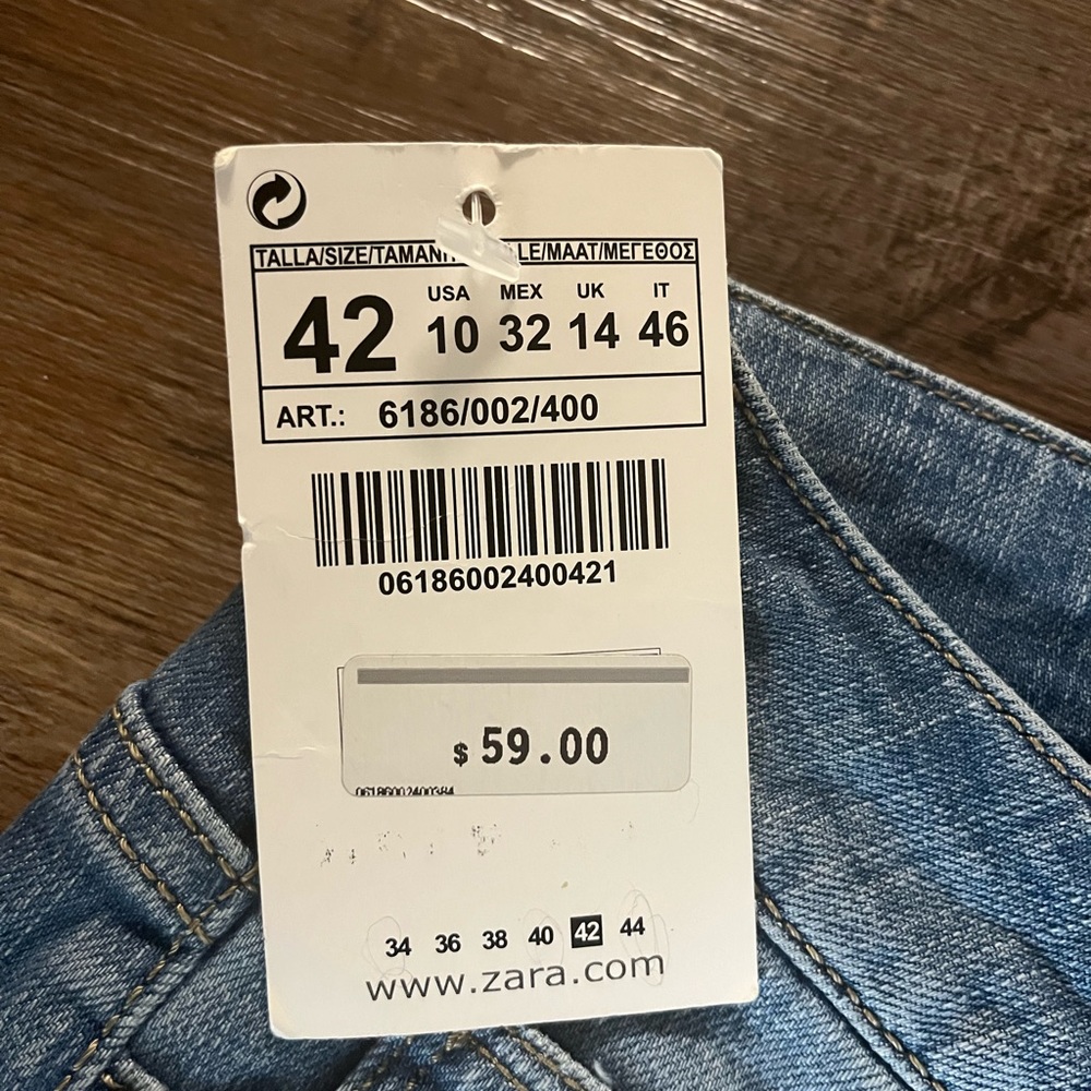Zara Jeans Flaire Size 10 View 3